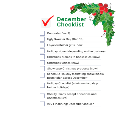 December Checklist